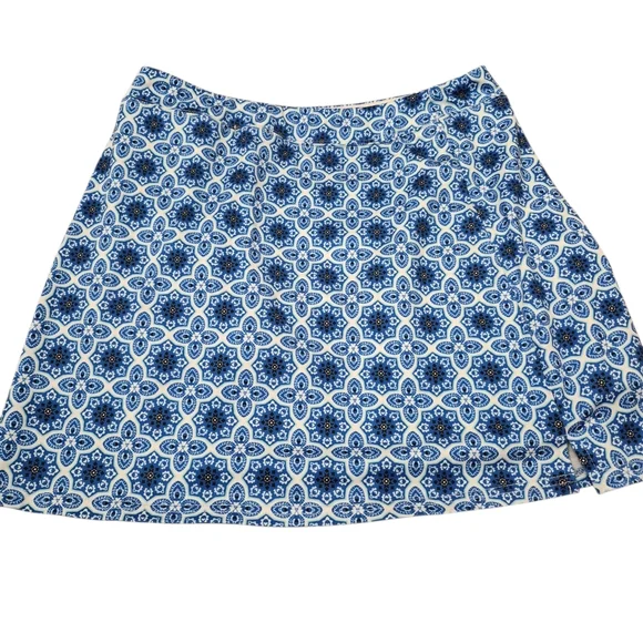 Ekouaer Blue Patterned Women's Skort Size Large - Picture 6 of 6